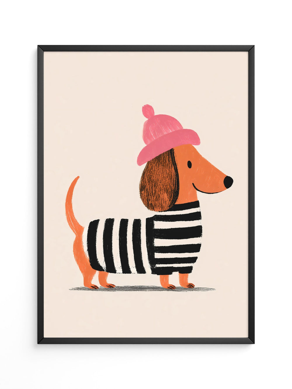 Dackel Mütze Streifen Look