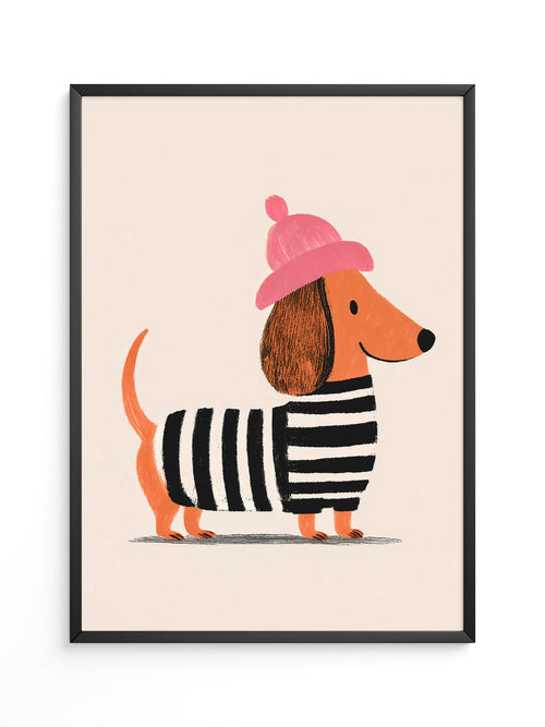 Dackel Mütze Streifen Look