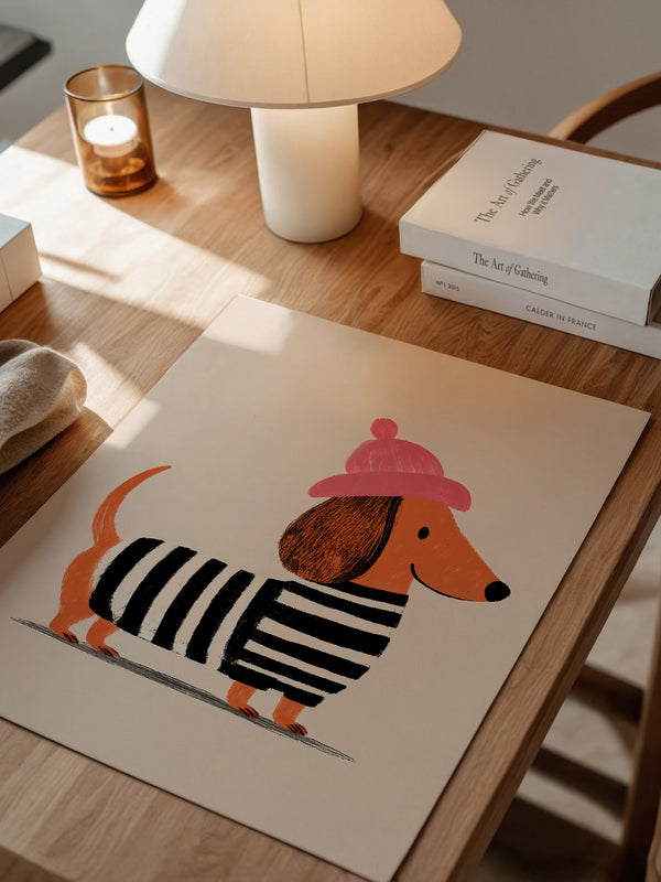 Dackel Mütze Streifen Look