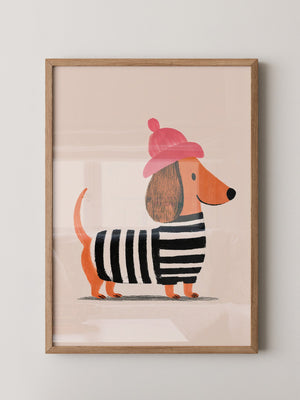 Dackel Mütze Streifen Look