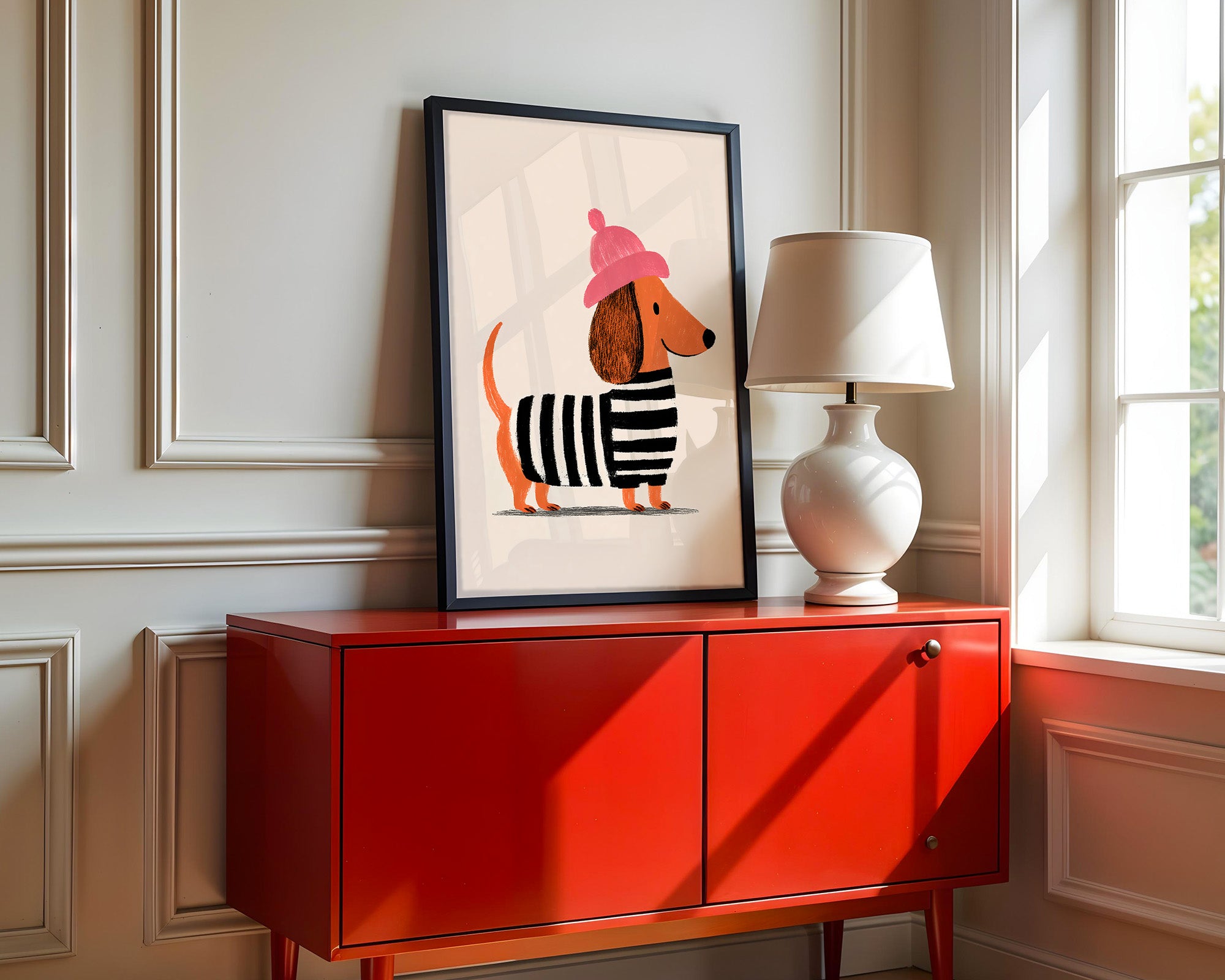 Dackel Mütze Streifen Look