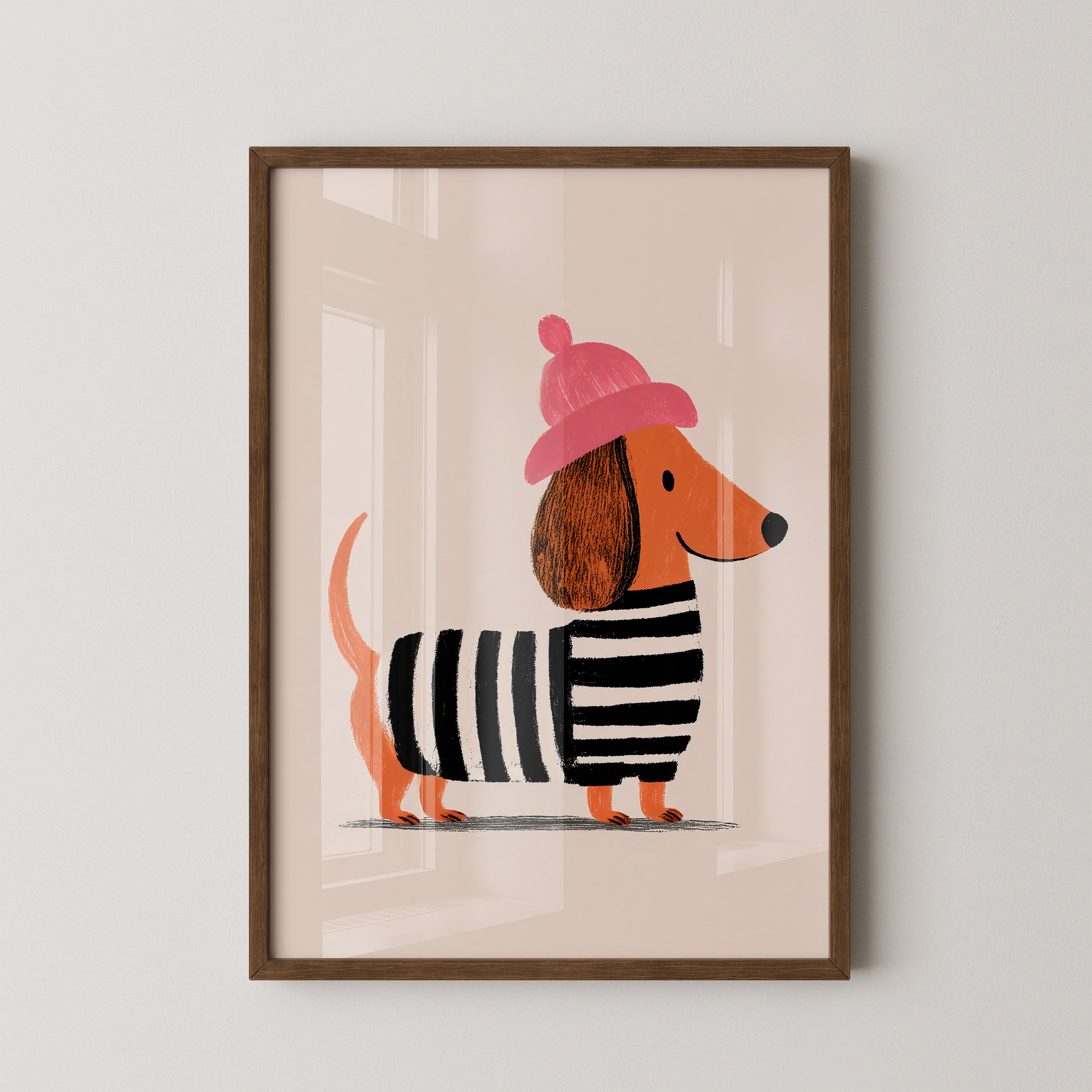 Dackel Mütze Streifen Look