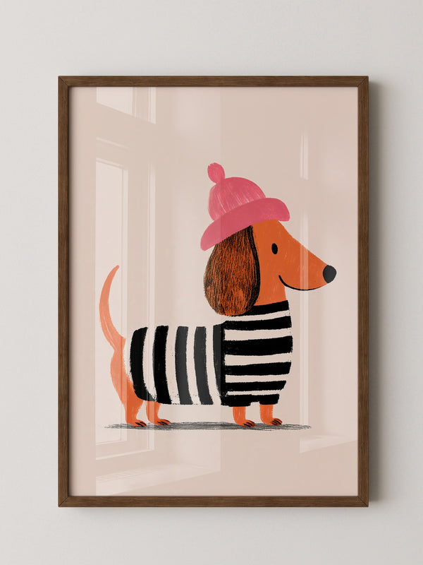 Dackel Mütze Streifen Look