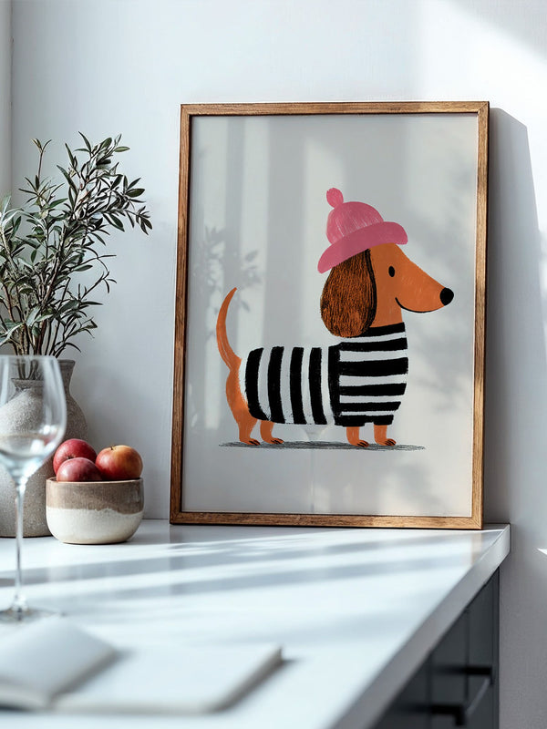 Dackel Mütze Streifen Look