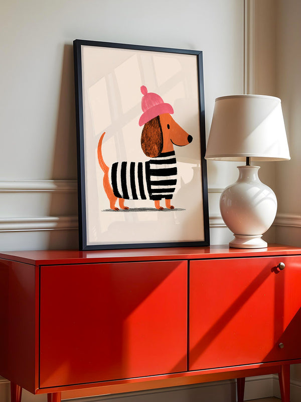 Dackel Mütze Streifen Look