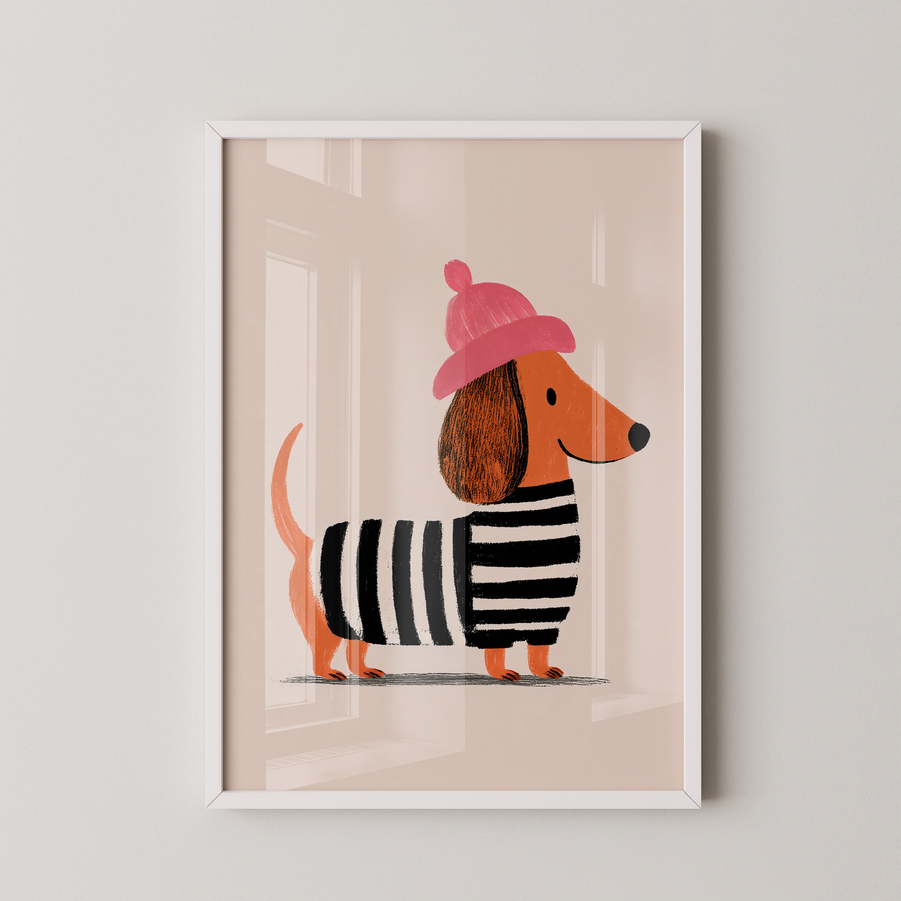 Dackel Mütze Streifen Look