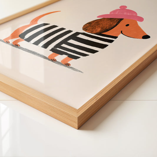 Dackel Mütze Streifen Look