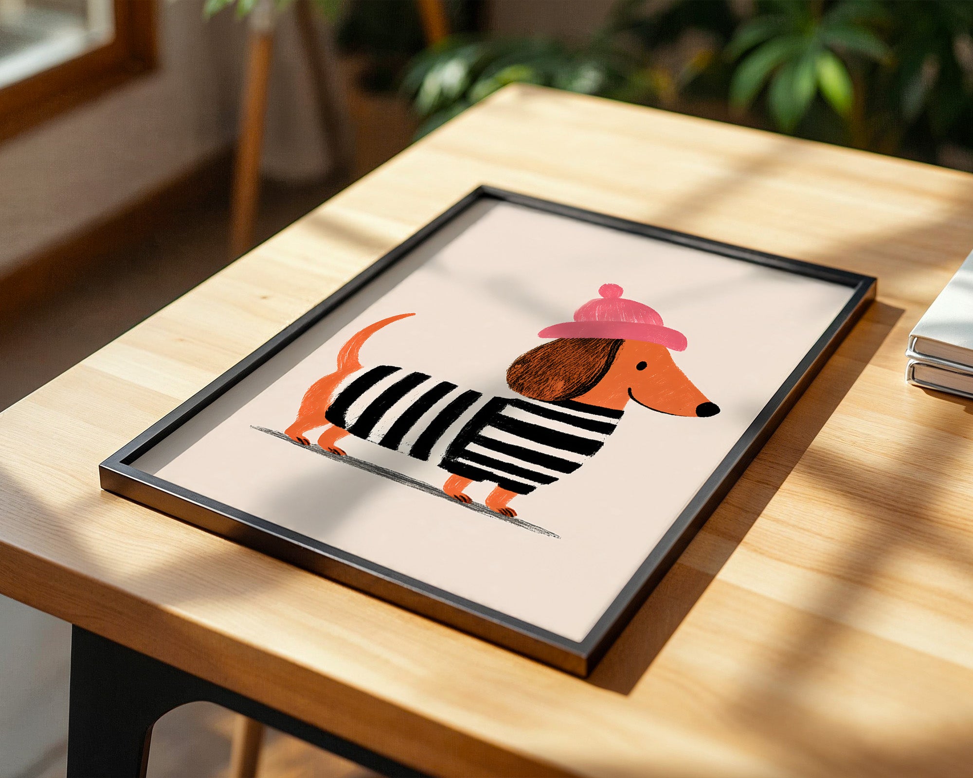 Dackel Mütze Streifen Look