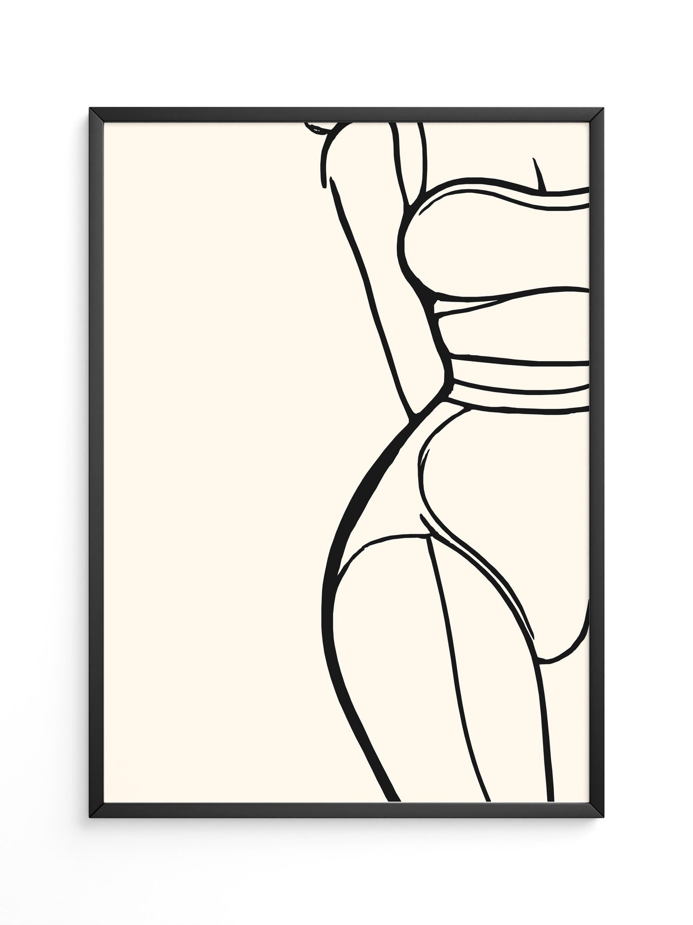 Minimalistische Frauen Silhouette Linie