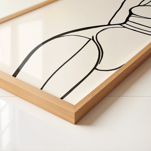 Minimalistische Frauen Silhouette Linie