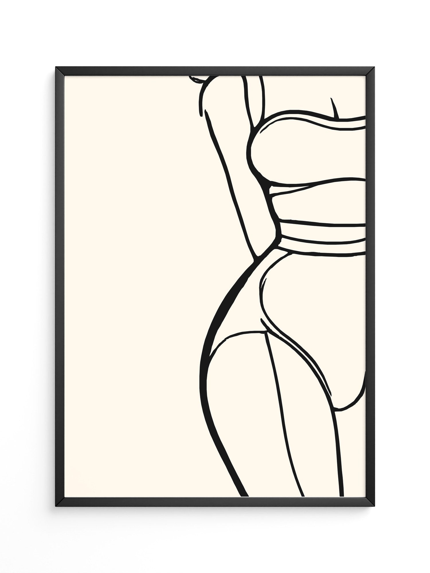 Minimalistische Frauen Silhouette Linie