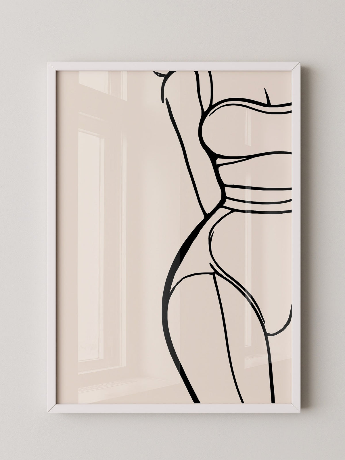 Minimalistische Frauen Silhouette Linie