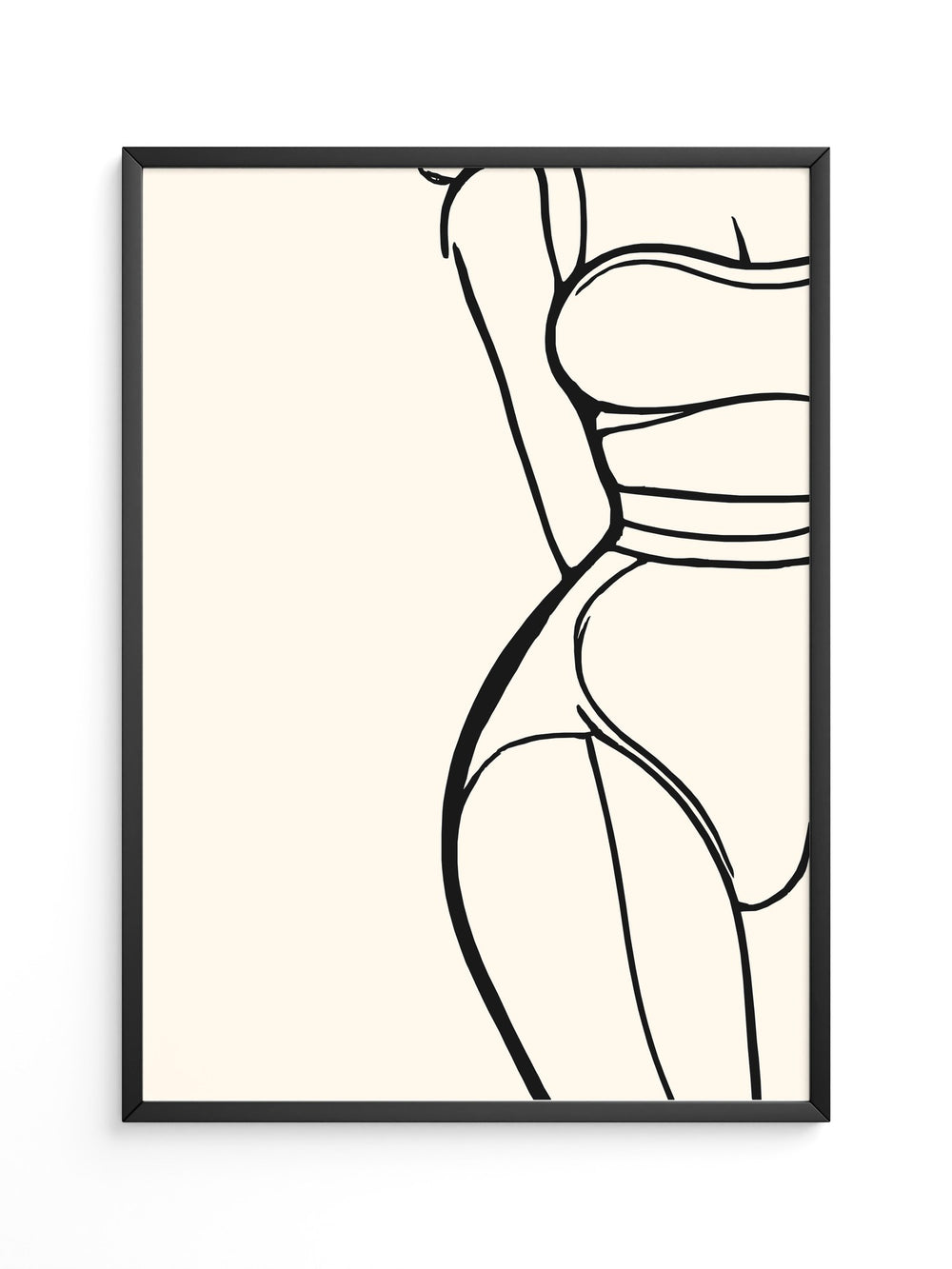 Minimalistische Frauen Silhouette Linie