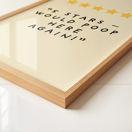 5 Sterne Bewertung Humorvoll