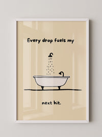 Badewanne Spruch minimalistisch