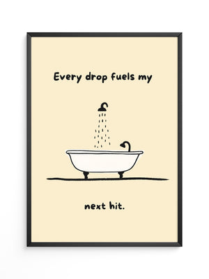 Badewanne Spruch minimalistisch