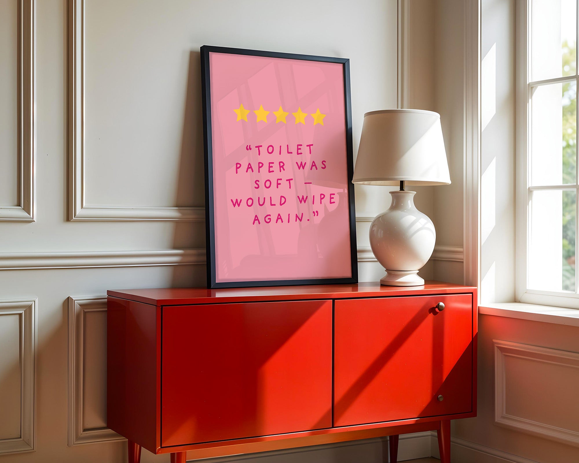 Toilettenpapier Humor Rosa