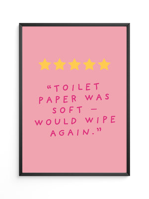 Toilettenpapier Humor Rosa