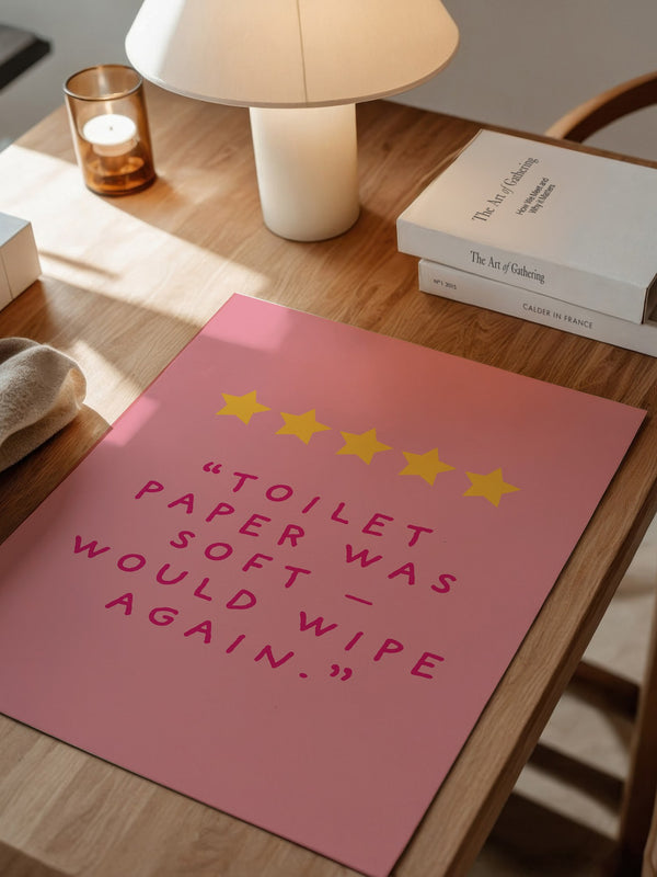 Toilettenpapier Humor Rosa