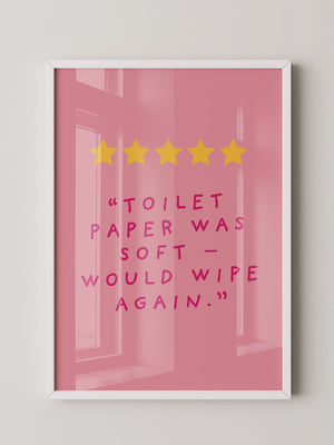 Toilettenpapier Humor Rosa