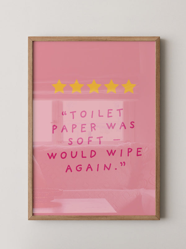 Toilettenpapier Humor Rosa