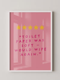 Toilettenpapier Humor Rosa