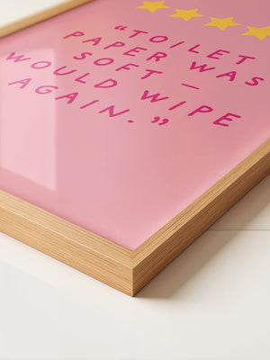 Toilettenpapier Humor Rosa