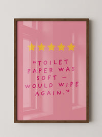 Toilettenpapier Humor Rosa