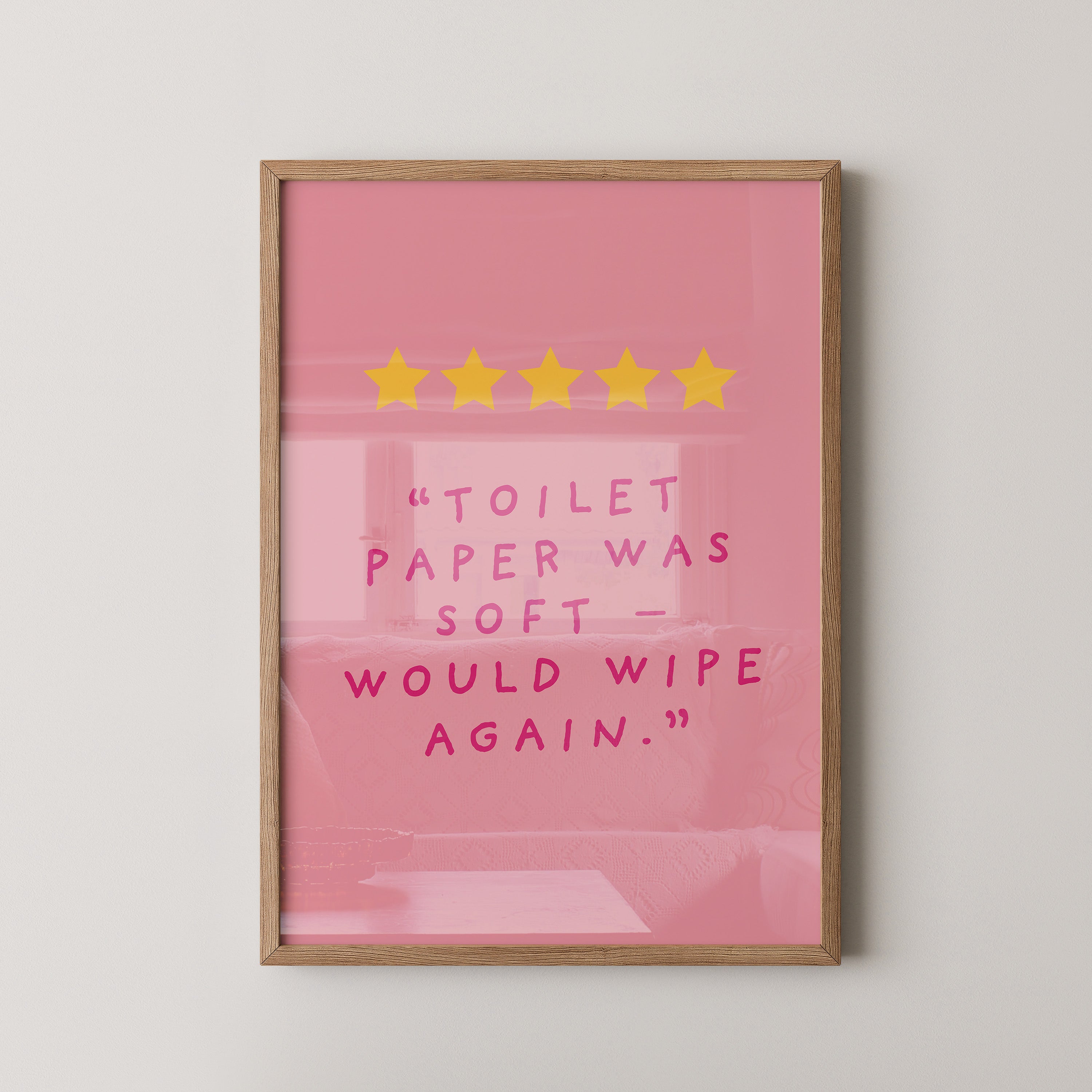 Toilettenpapier Humor Rosa