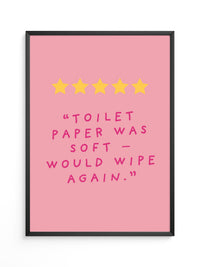 Toilettenpapier Humor Rosa