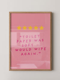 Toilettenpapier Humor Rosa