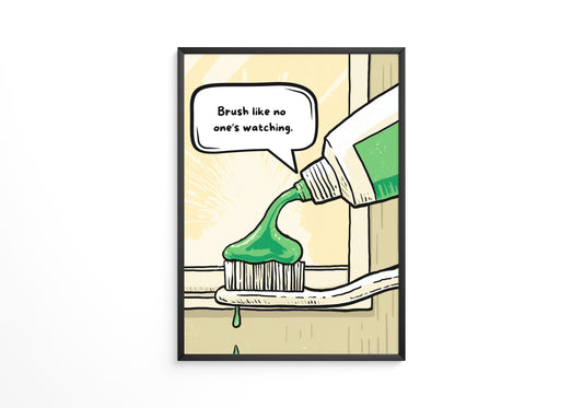 Grüne Zahnpasta Cartoon