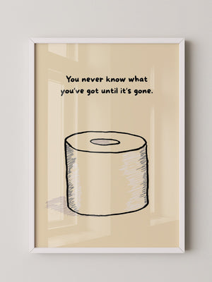 Toilettenpapier Zeichnung Humorvoll