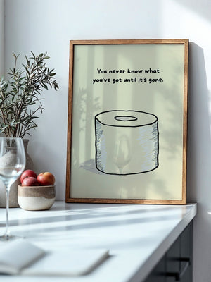 Toilettenpapier Zeichnung Humorvoll
