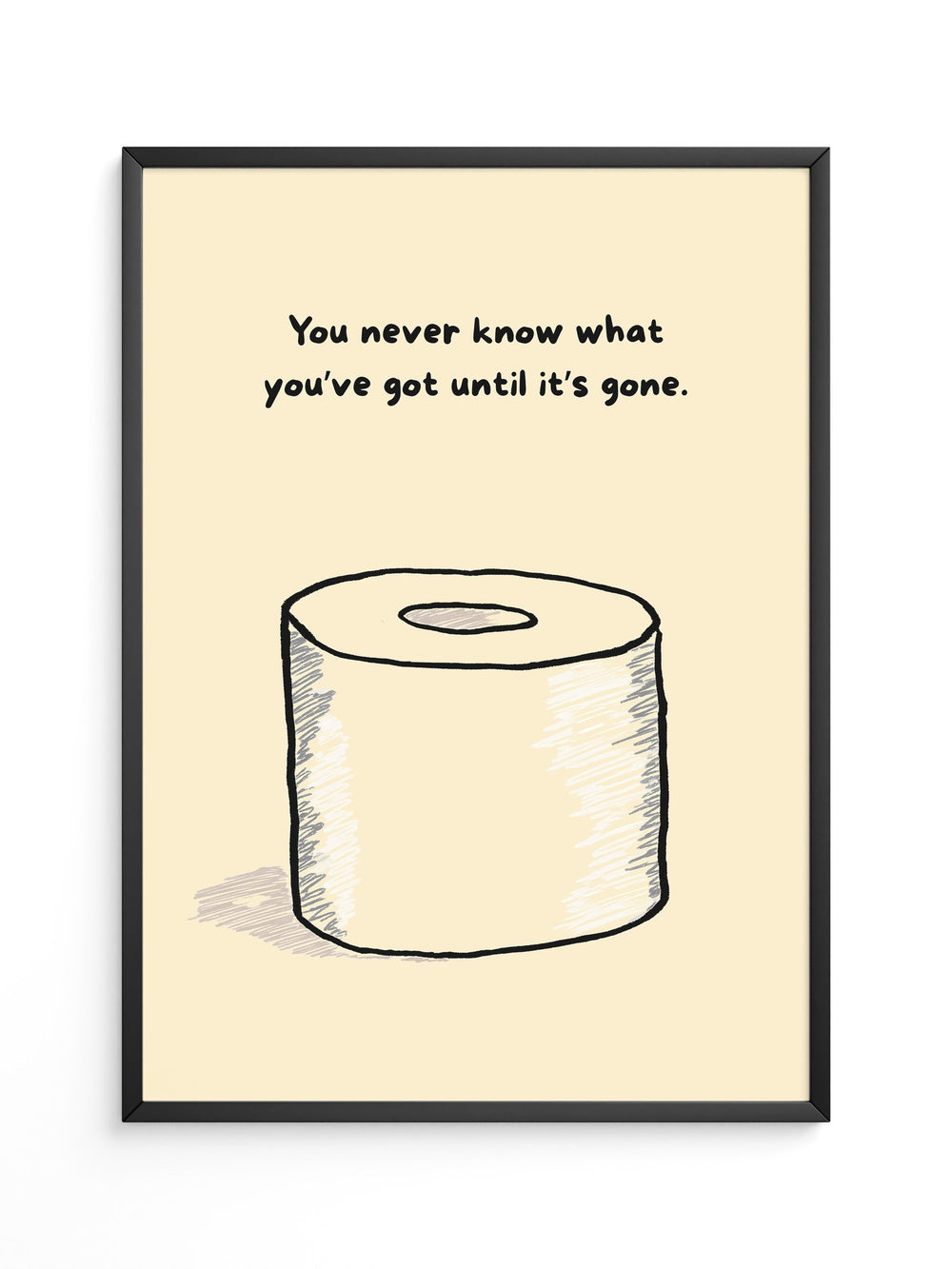 Toilettenpapier Zeichnung Humorvoll