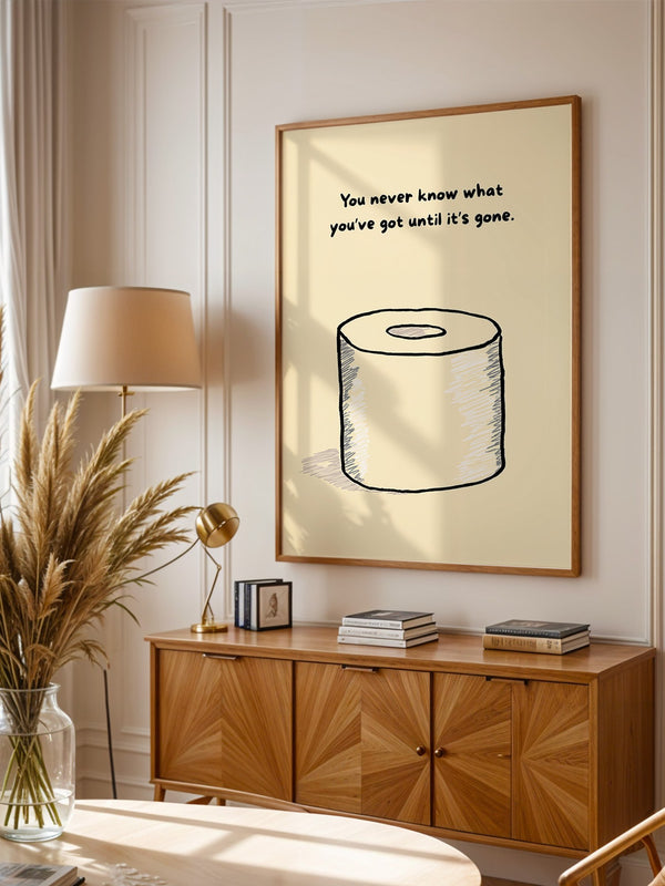 Toilettenpapier Zeichnung Humorvoll