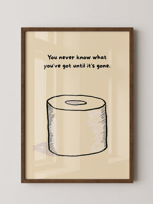 Toilettenpapier Zeichnung Humorvoll