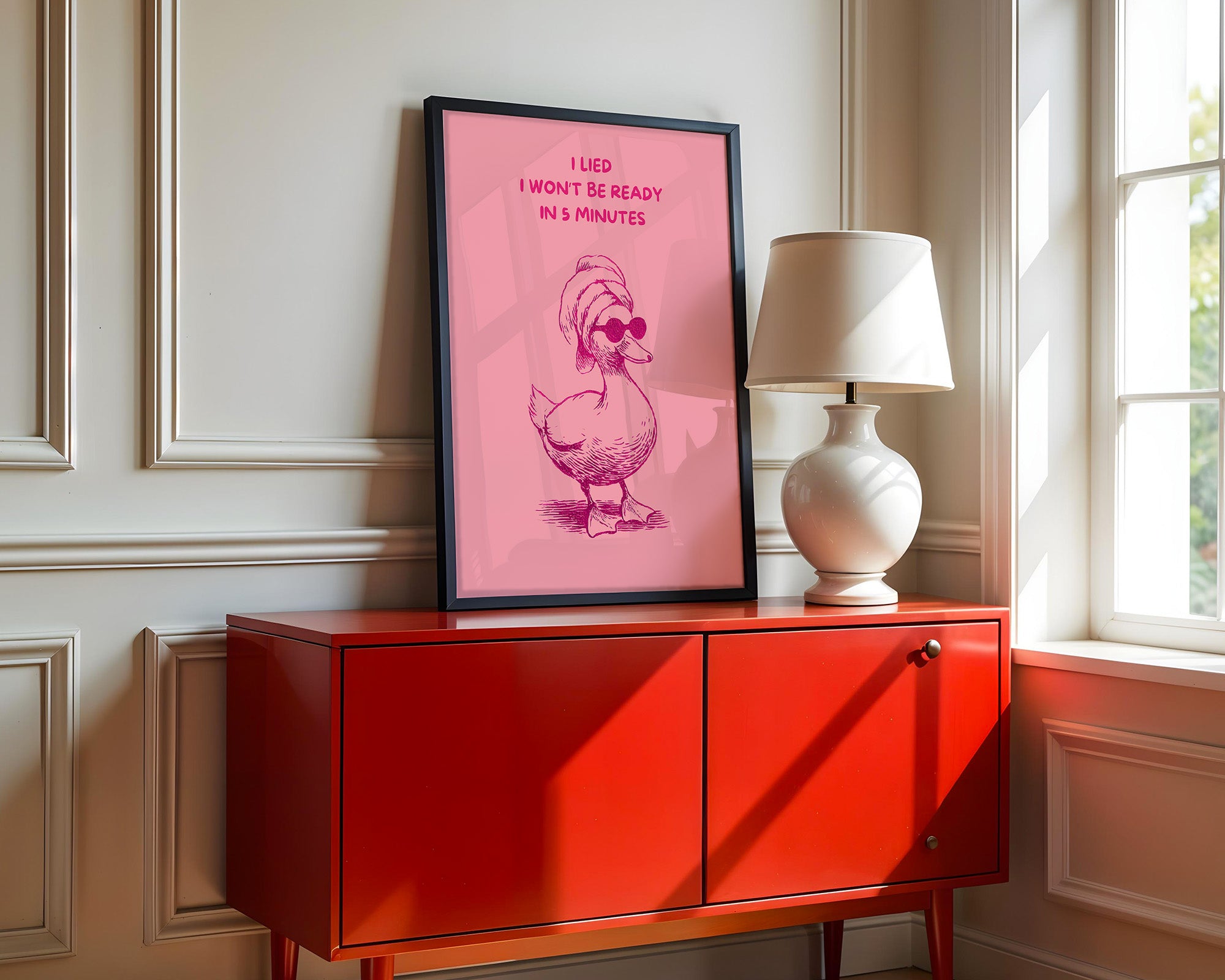 Ente Sonnenbrille rosa Humor