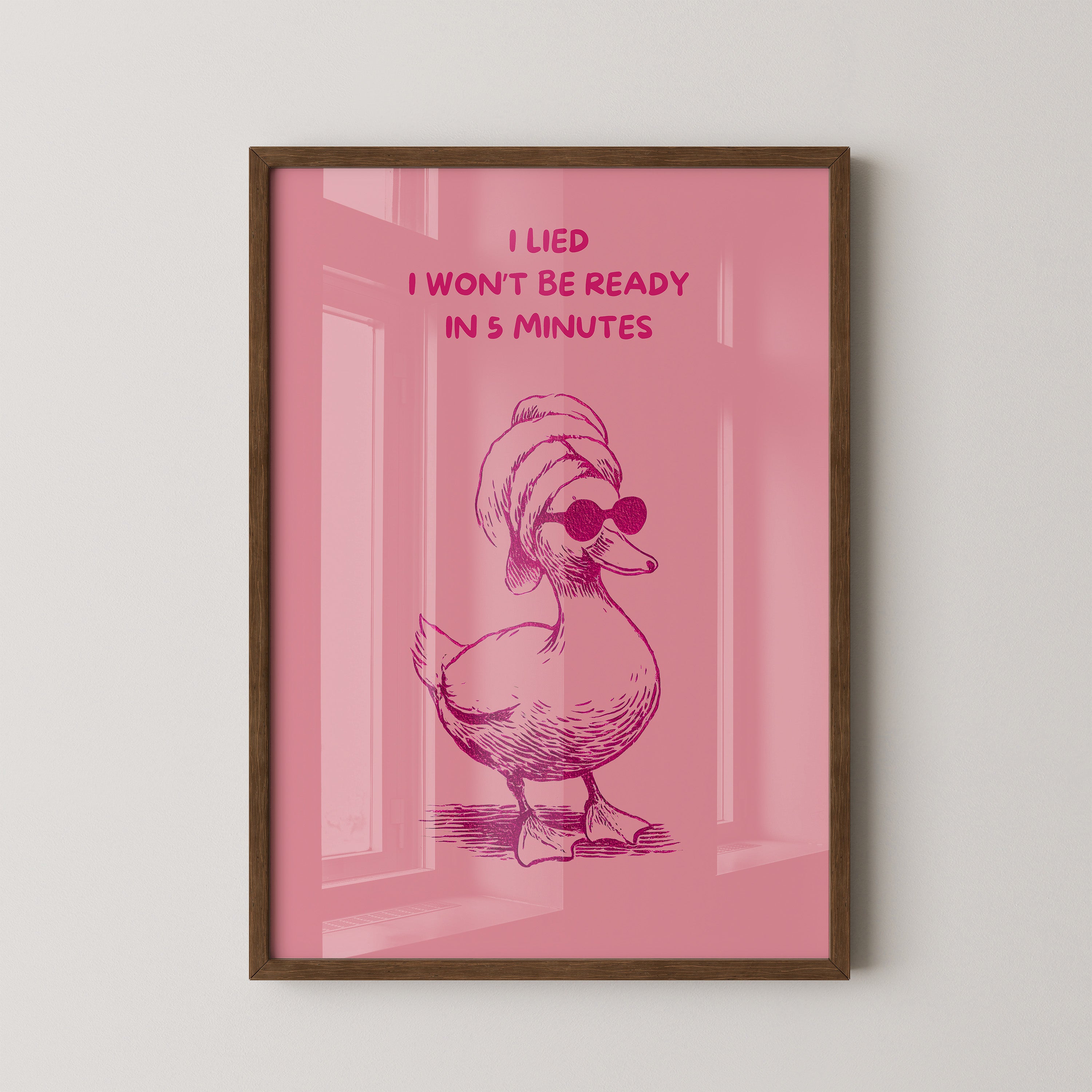 Ente Sonnenbrille rosa Humor