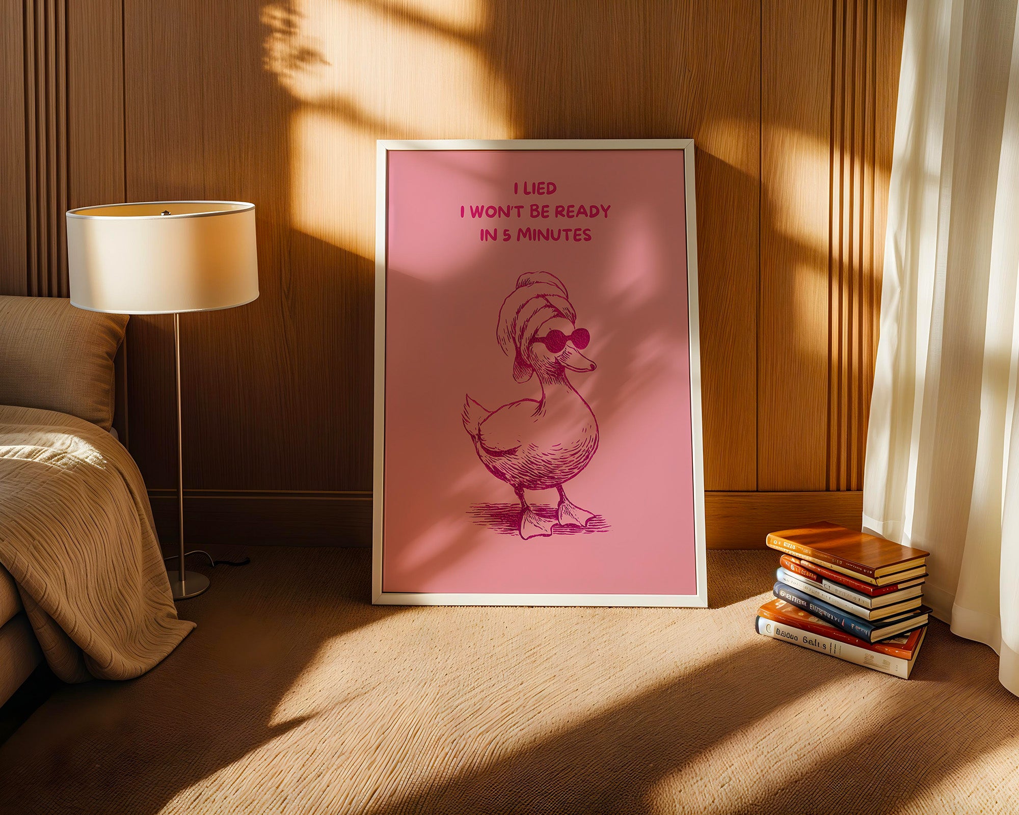 Ente Sonnenbrille rosa Humor