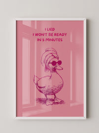 Ente Sonnenbrille rosa Humor