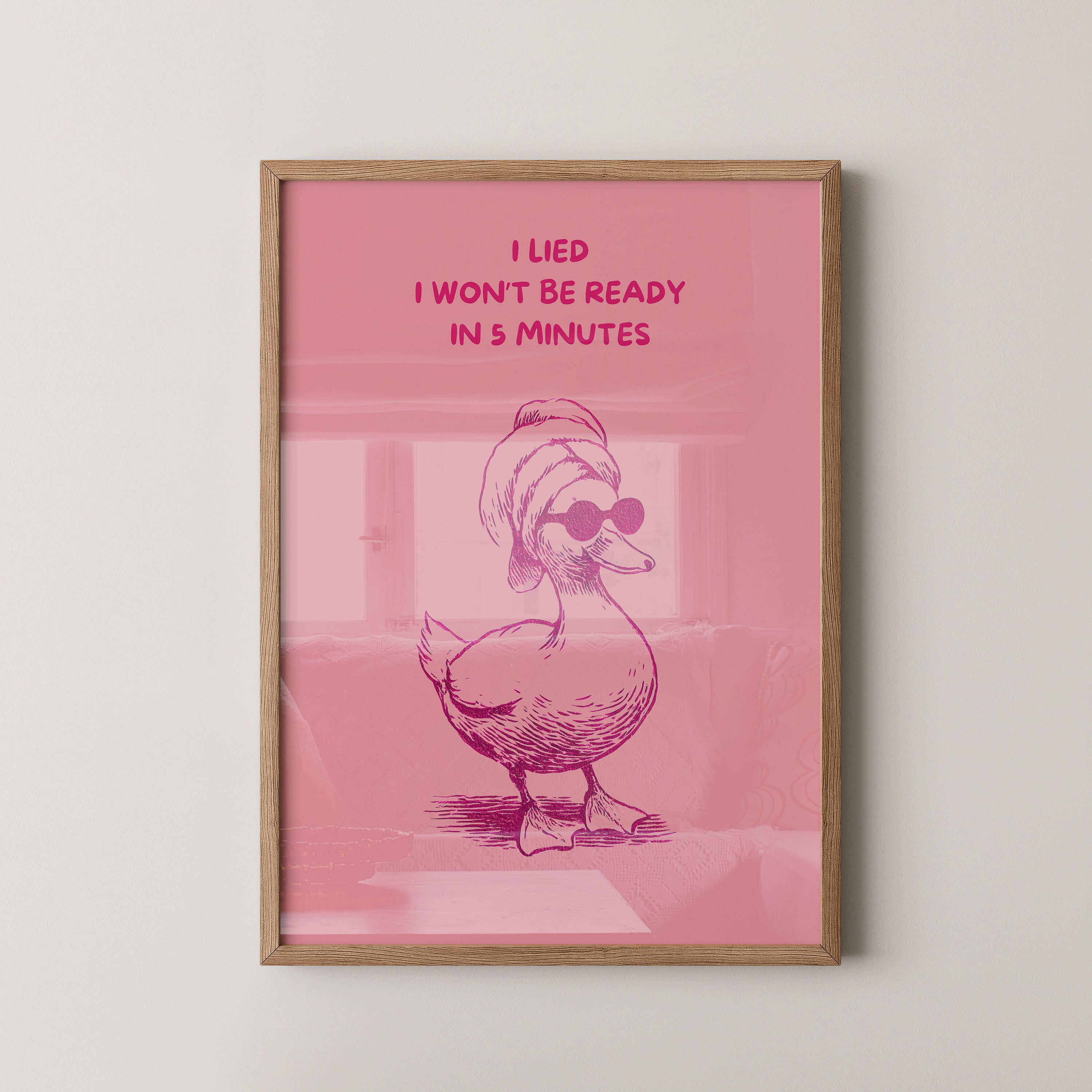 Ente Sonnenbrille rosa Humor