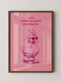Ente Sonnenbrille rosa Humor