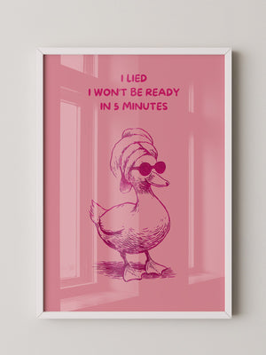 Ente Sonnenbrille rosa Humor