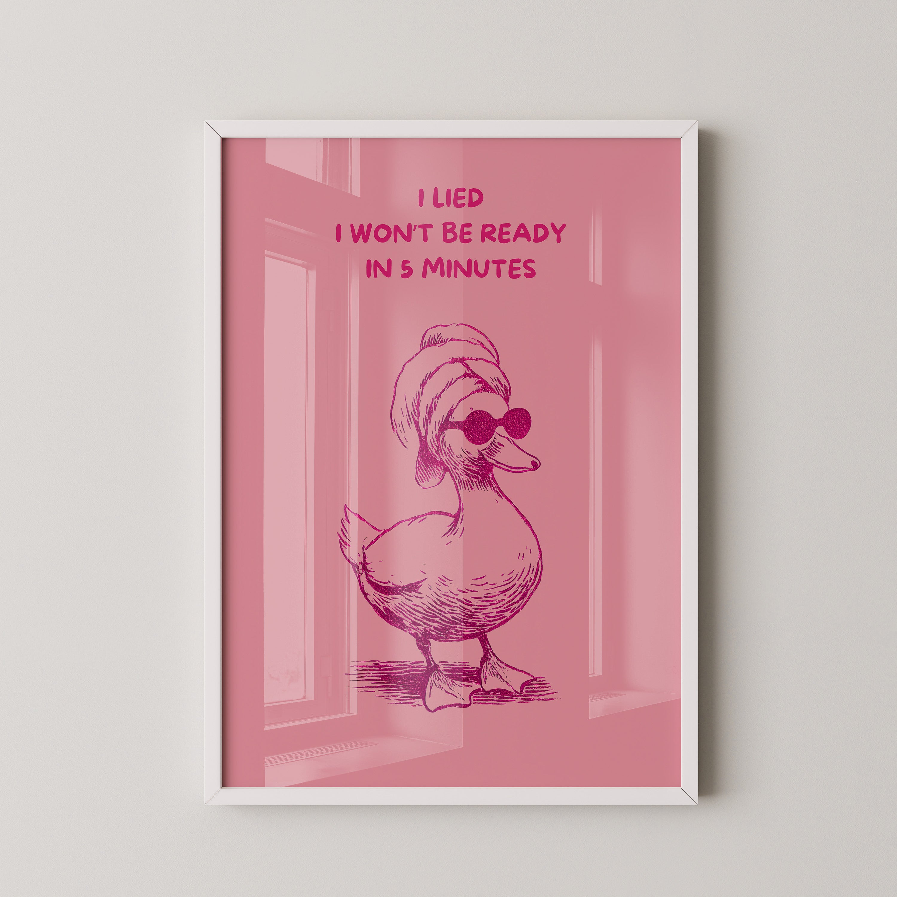 Ente Sonnenbrille rosa Humor