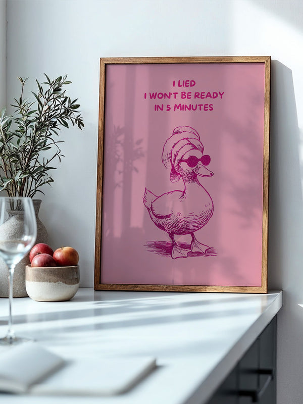 Ente Sonnenbrille rosa Humor