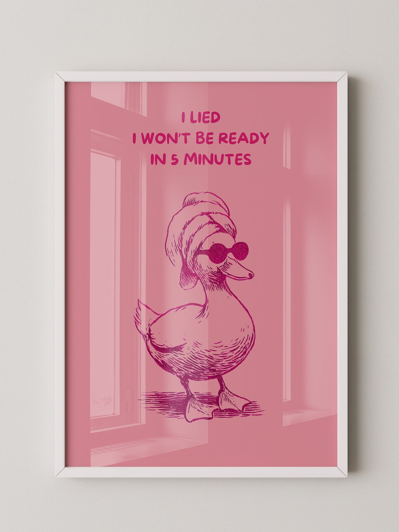 Ente Sonnenbrille rosa Humor