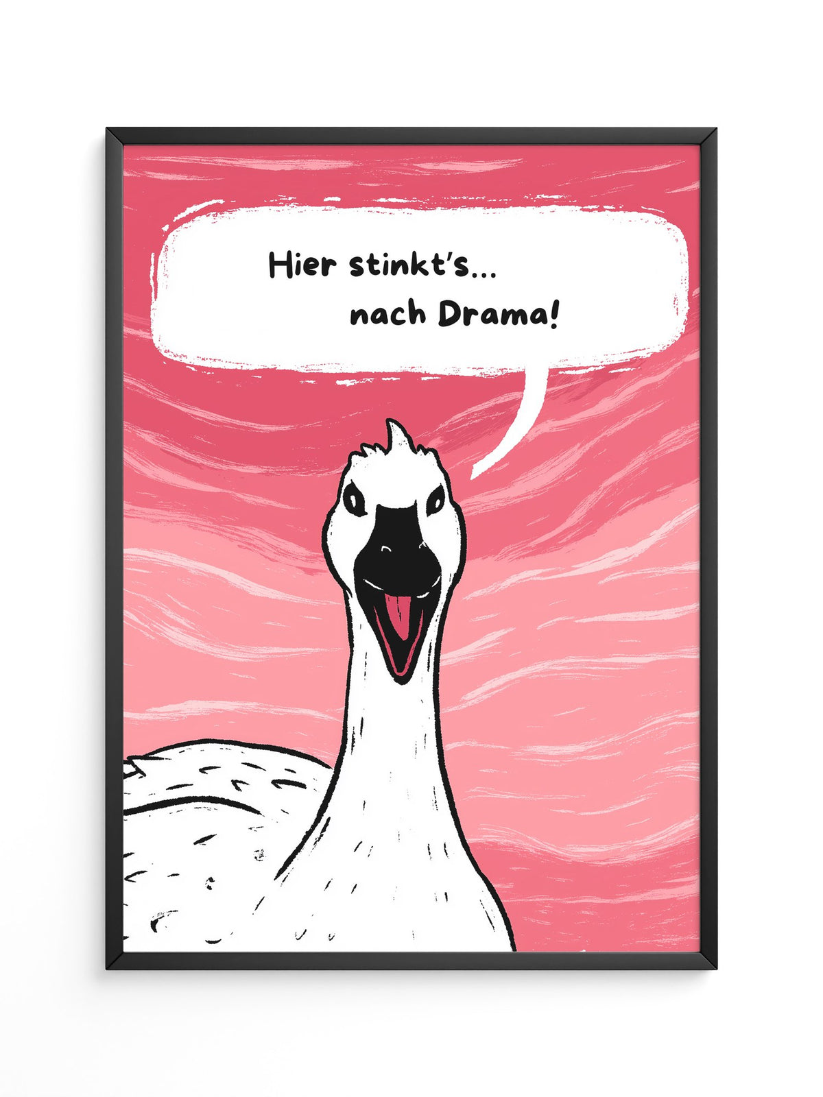 Gans Rosa Humorvoll