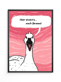 Gans Rosa Humorvoll