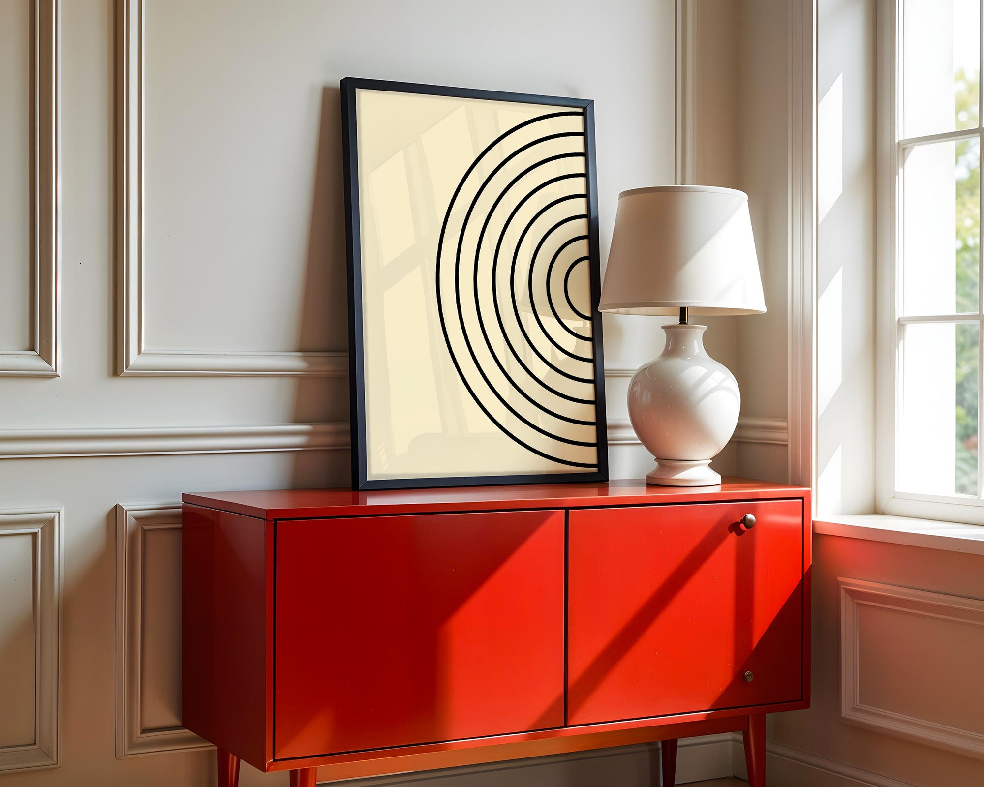 Kreise Minimalismus Beige